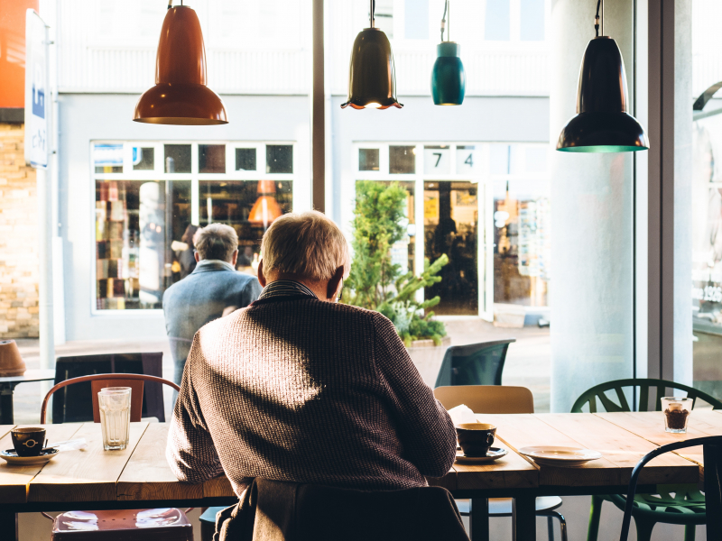 Man At a Cafe